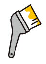 ペンキブラシのアイコン