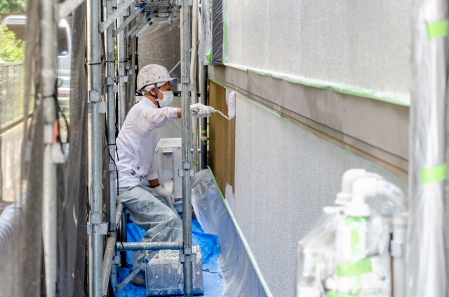 外壁塗装の様子