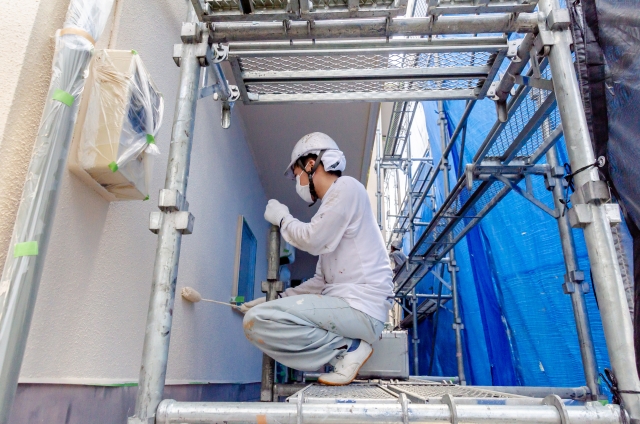 外壁塗装の様子