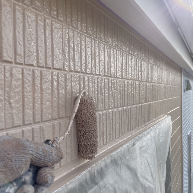 外壁塗装の様子